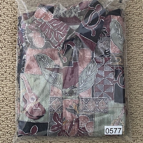 Bishop ST Street Aloha Hawaiian Theme Shirt Men S Small - Picture 6 of 6